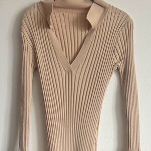 Amazon Beige Sweater Dress